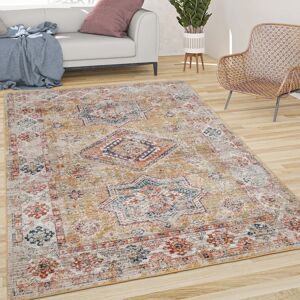 Mistana Otisville Conners Vintage Oriental Ornaments with Border Power Loom Cream Rug white 170.0 H x 120.0 W x 0.8 D cm