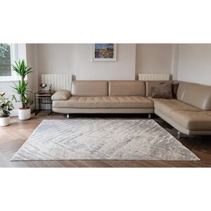 Union Rustic Hinesville Onyx Tufted Beige/Grey Rug gray 240.0 W x 0.9 D cm