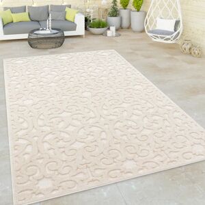 Latitude Vive Beeke Machine Woven Beige/Cream Indoor/Outdoor Rug white 100.0 H x 60.0 W x 0.6 D cm