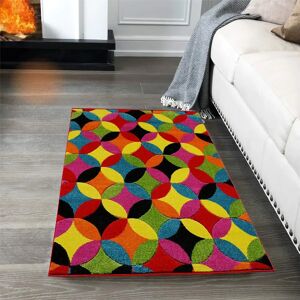 Latitude Run Lili-Ann Red/Green/Yellow Rug white 220.0 H x 60.0 W x 1.0 D cm