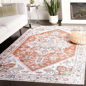 Blue Elephant Oriental Machine Woven Ivory/Red Rug red/white 183.0 H x 122.0 W x 0.33 D cm