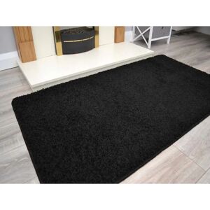 17 Stories Juwon Tufted Black Rug black 120.0 H x 66.0 W x 3.0 D cm