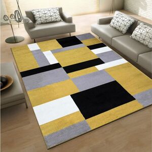 Ebern Designs Modern Unique Door Mats Floor Mat Washable Home Office Decor Large Area Carpet Rugs Kilas Geometric Flatweave Decorative Rug brown 170.0 H x 120.0 W x 2.0 D cm