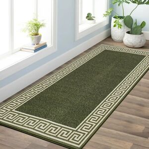 Fairmont Park Gagliano Hand-Knotted Green/Cream Outdoor Rug green/white 80.0 W x 2.0 D cm