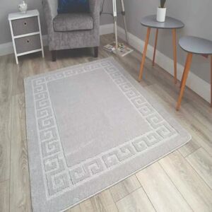 Fairmont Park Tamika Machine Woven Light Silver/Gray Rug gray 330.0 H x 80.0 W x 2.0 D cm