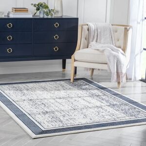 Well Woven Cairo Filippa Border Vintage Blue Rug white 220.0 H x 160.0 W x 1.2192 D cm