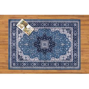 Marlow Home Co. Grigor Luxury Flokati Blue/Grey Rug white 80.0 W x 1.0 D cm