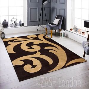 Marlow Home Co. Bittle Tufted Brown/Beige Rug brown/white 170.0 H x 120.0 W x 0.5 D cm