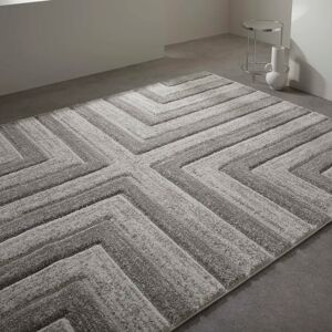 Metro Akaysia Grey Rug white 150.0 H x 80.0 W x 1.8 D cm