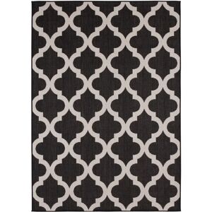 THE RUGS Ecology Outdoor Rugs in Black   400B white 150.0 H x 80.0 W x 0.1 D cm