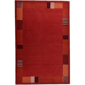 Theko Royal Nepali Hand Tufted Wool Red Rug red/white 350.0 H x 250.0 W x 1.0 D cm