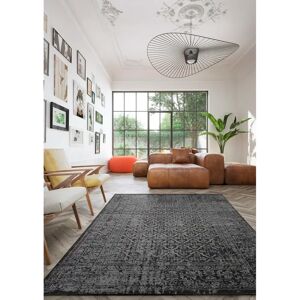 World Menagerie Durand Comfort Black/White Rug black/gray/white 120.0 W cm