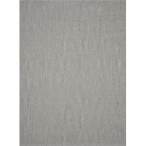 Latitude Run Power Loom Grey Rug white 160.0 W x 1.0 D cm