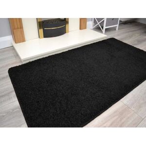 17 Stories Juwon Tufted Black Rug black 160.0 H x 100.0 W x 3.0 D cm