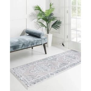 Latitude Vive Brenson Floral Grey Area Rug white 220.0 H x 60.0 W x 0.5 D cm