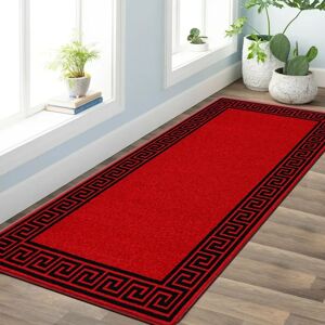 Fairmont Park Gagliano Hand-Knotted Red/Black Outdoor Rug black/red 80.0 W x 2.0 D cm
