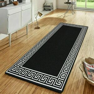 Fairmont Park Gagliano Hand-Knotted Black/White Indoor/Outdoor Rug black/white 120.0 W x 2.0 D cm