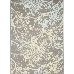 Nourison Java Abstract Grey Area Rug gray 221.0 H x 160.0 W x 1.0 D cm
