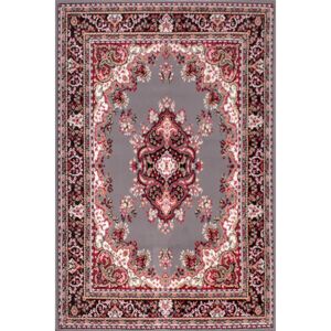 World Menagerie Nickelson Flatweave Grey/Pink Rug gray/pink 160.0 H x 120.0 W x 2.0 D cm