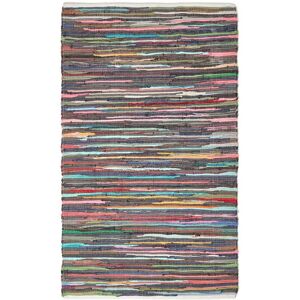 HOMESCAPES Recycled Cotton Chindi Rug, 70 x 120 cm