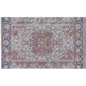 BELIANI Oriental Pattern Distressed Area Rug Living Room Multicolour 140 x 200 cm Korgan