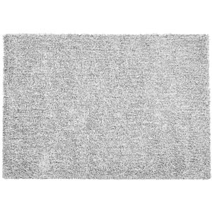 BELIANI Modern Area Rug Polyester Shaggy Machine-Tufted 160x230 cm Salt and Pepper Demre