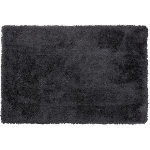 BELIANI Modern Living Room Bedroom Area Rug Shaggy High-Pile 160 x 230 cm Black Cide