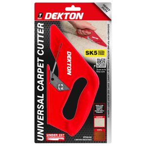 Dekton Carpet Cutter Tool Universal Rug Floor Vinyl Fabric Soft Grip Cutting