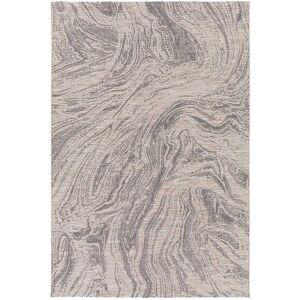 Twilight Marble Grey & Cream Indoor / Outdoor Rug, 160x230cm