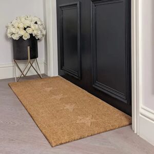 Kyla Natural Star Print Large Doormat