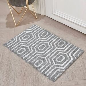 Lia Grey Geometric Doormat