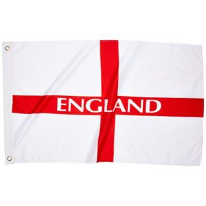 My London Souvenirs England Polyester Flag 2 x 3 feet or 60 x 90 centimetres - Saint George Flag Souvenir / World Cup Football Flag / Soccer / Rugby Flag / 2 Brass Eyelets / for Indoor or Outdoor Display