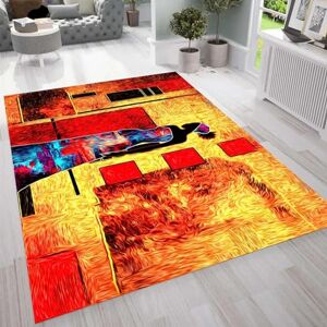 Generic Modern Rug African Dancing Lady Washable Living Room Rug Non-Slip Soft Accent Carpet Area Rugs 140 X 200 Cm Floor Carpet For Living Room Bedroom Home Office Dining Room Kitchen Decor -0U4V/A2P4-8