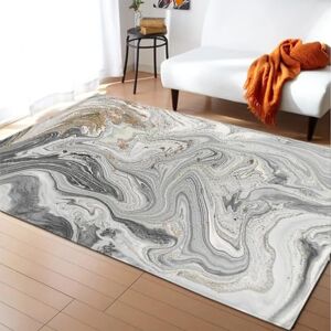 Generic Abstract Marble 3D Printing Home Carpet Living Room Sofa Table Non -Slip Floor Mat 140 X 200 Cm - Polyester Soft Touch Easy Clean, Stain Resistant Non-Shedding With Rubber Backing -3A4X8H2P2R2Y0P6X6U