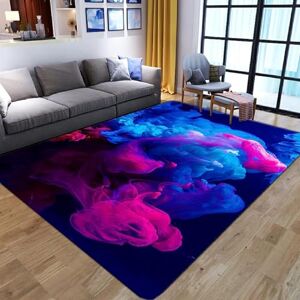 Generic Area Rug Modernrugs Colorful Abstract Smoke 3D Carpet Non-Slip Soft Area Rugs Decorative Rugs For Living Room Bedroom And Indoor Areas Children’S Kids Teenager Boys Girls 140 X 200 Cm -7U4P9M5G4D2