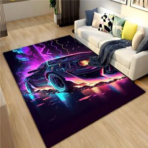 Generic Cool Racing Sports Car Washable Area Rug, Modern Art Carpet Foldable Soft Non Slip Rug For Living Room Bedroom Sitting Room Family Room Multi, 140 X 200 Cm / 55.11 X 78.74 Inches -7U4M+R7G0-8+P1V4-4