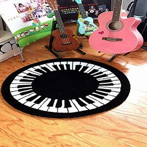 Kudoo Office Round Desk Chair Mat, Exquisite Chair Mat, for Hardwood Floor Living Room(40cm in diameter)