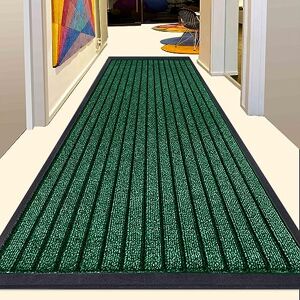 Generic Q Style Ultra Absorbent Moisture Guard Door mat - Door Matts indoor Indoor and Outdoor Mat Easy Clean and Durable rubber kithcen mat (Green, 45 x 75 CM)