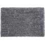 Beliani Shaggy Area Rug High-Pile Carpet Solid Black and White Polyester Rectangular 140 x 200 cm