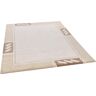 Theko Royal Nepali Hand Tufted Wool Beige Rug white 140.0 H x 70.0 W x 1.0 D cm