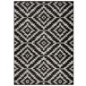 Longweave Otis Geo Flatweave Grey/Black Rug black/gray 285.0 H x 200.0 W cm