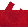 Allure Bath Fashions (Red) Allure Non-Slip Two Piece Bath Mat and Pedestal Mat Set