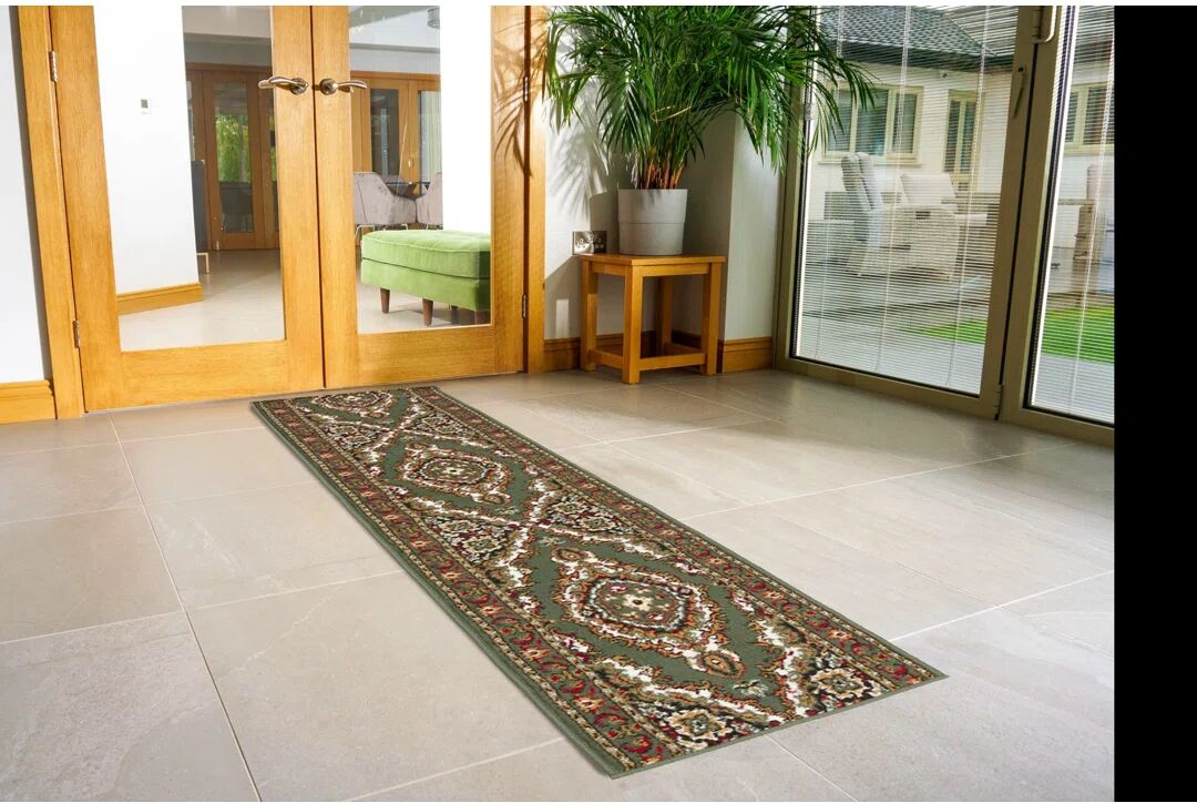 Photos - Area Rug Latitude Vive Medallion  green 2134.0 H x 60.0 W x 1.2 D cm