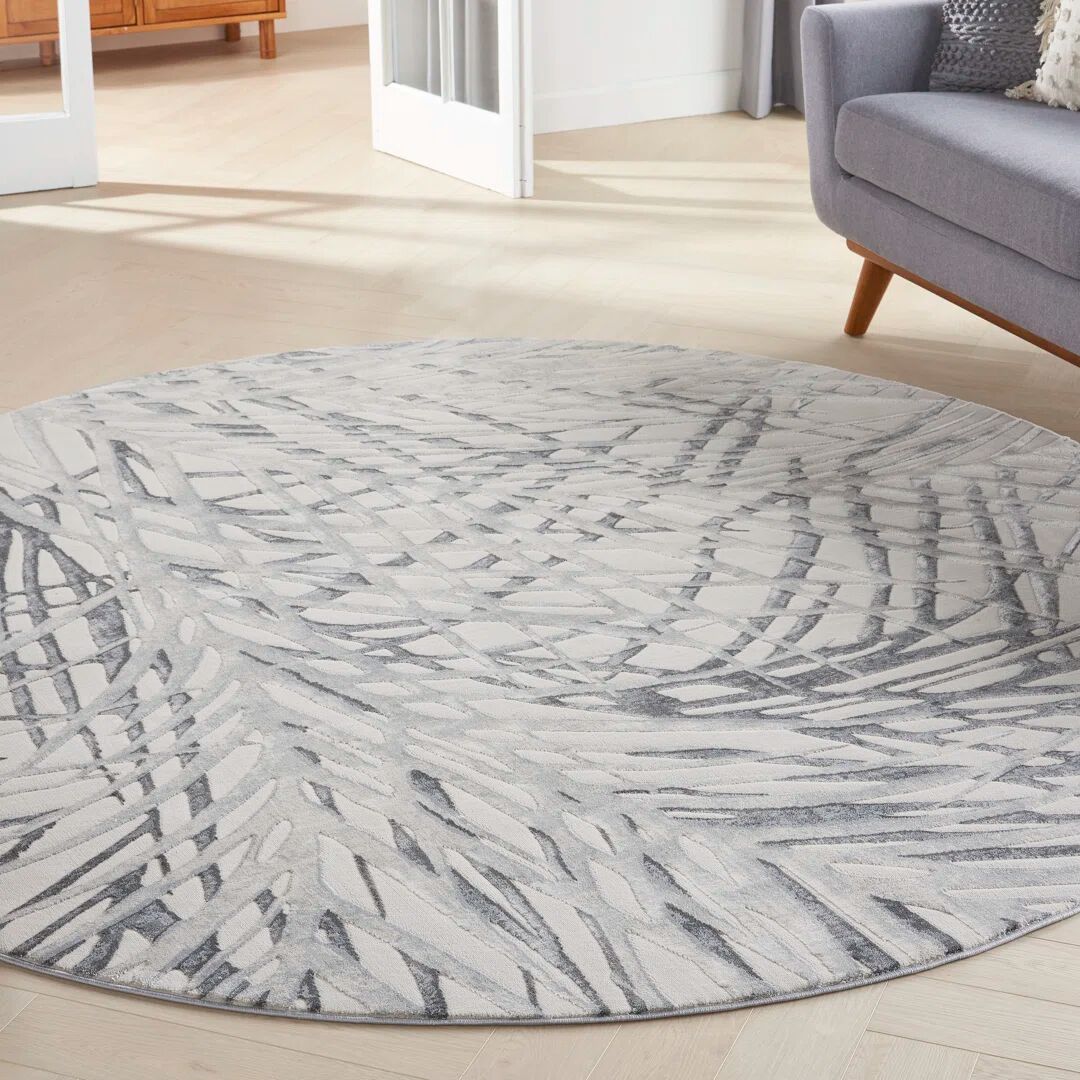 Photos - Area Rug Nourison RUSTIC TEXTURES -  gray 160.0 H x 160.0 W cm 