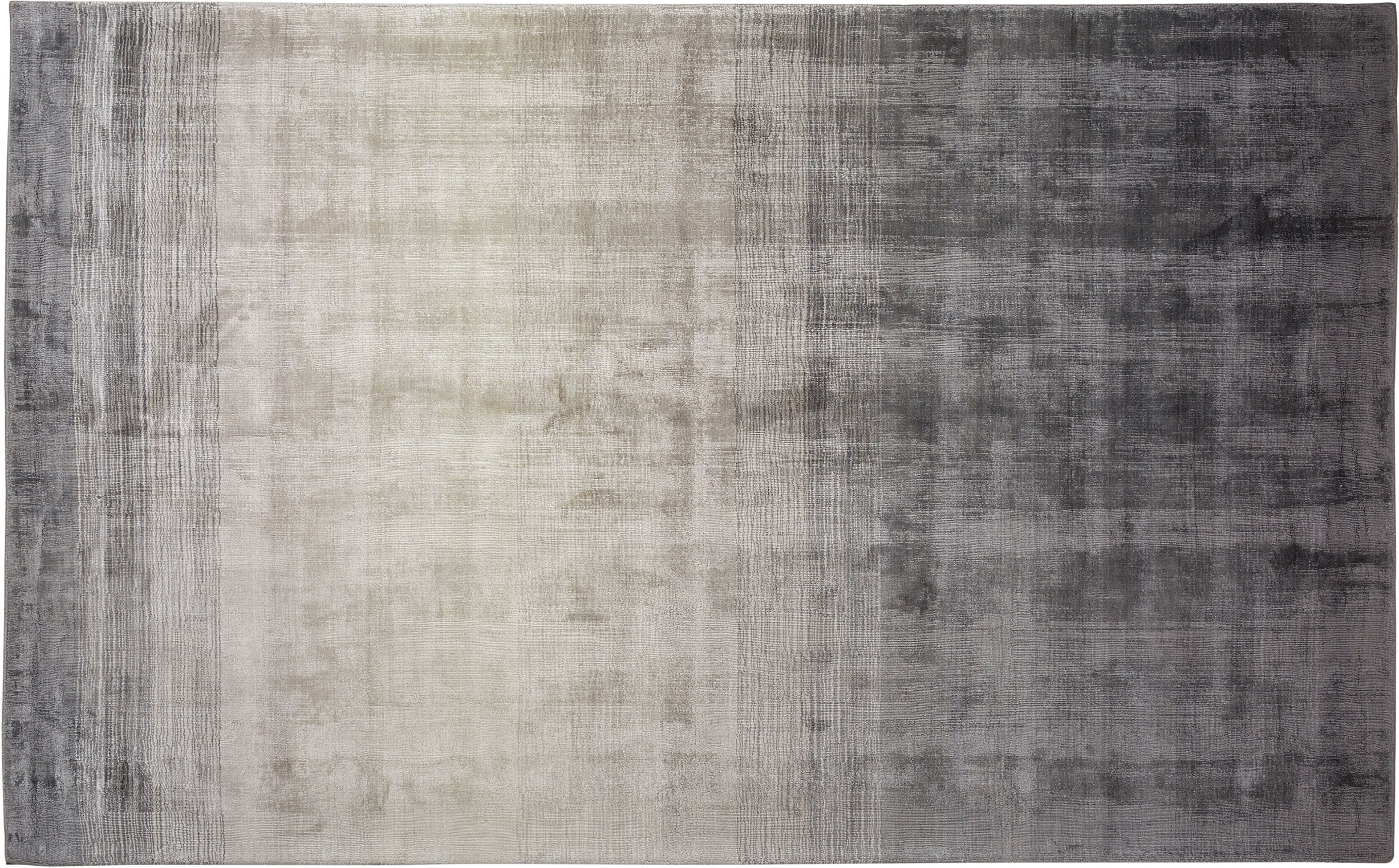 Beliani Rug Grey with Light Grey 140 x 200 cm Ombre Effect Viscose Modern Living Room