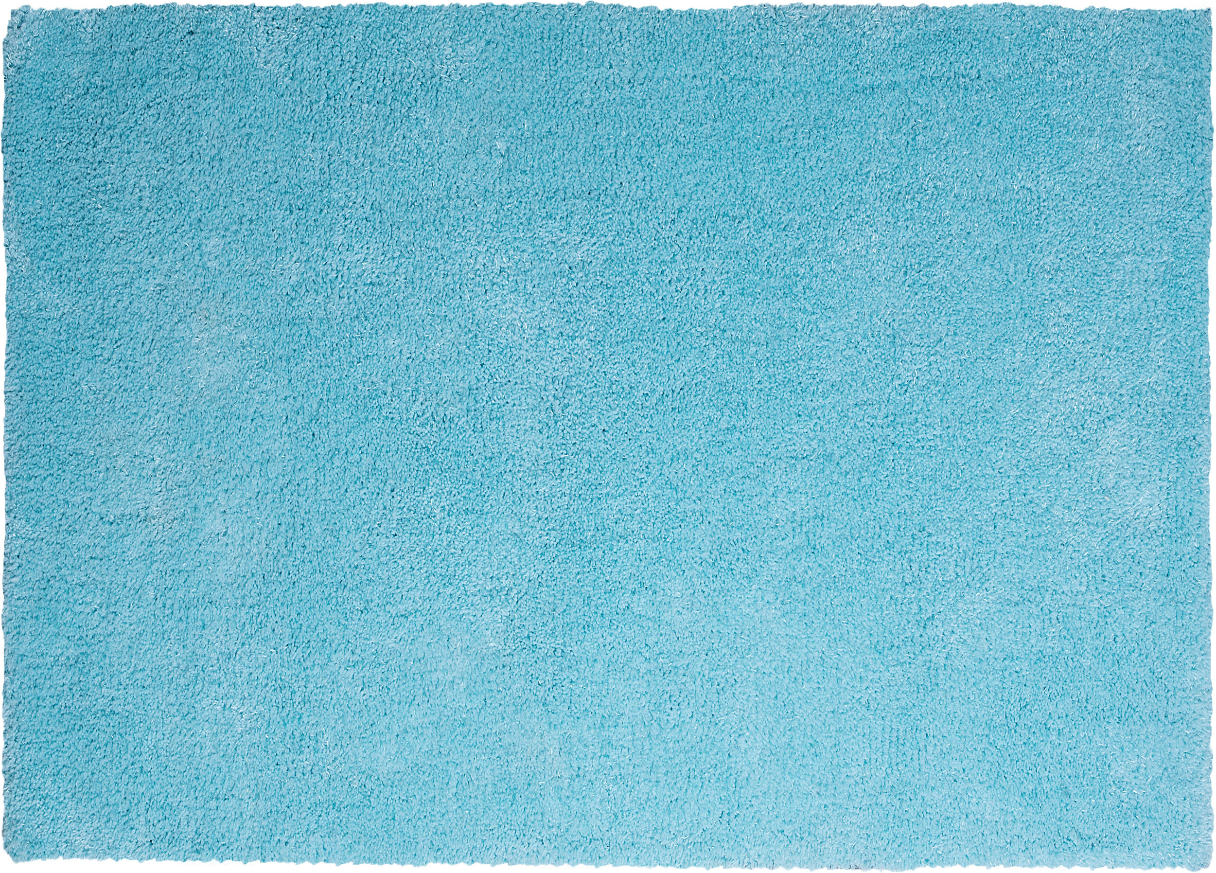 Beliani Shaggy Area Rug Blue 200 x 300 cm Modern High-Pile Handmade Tufted Turquoise Rectangular Carpet