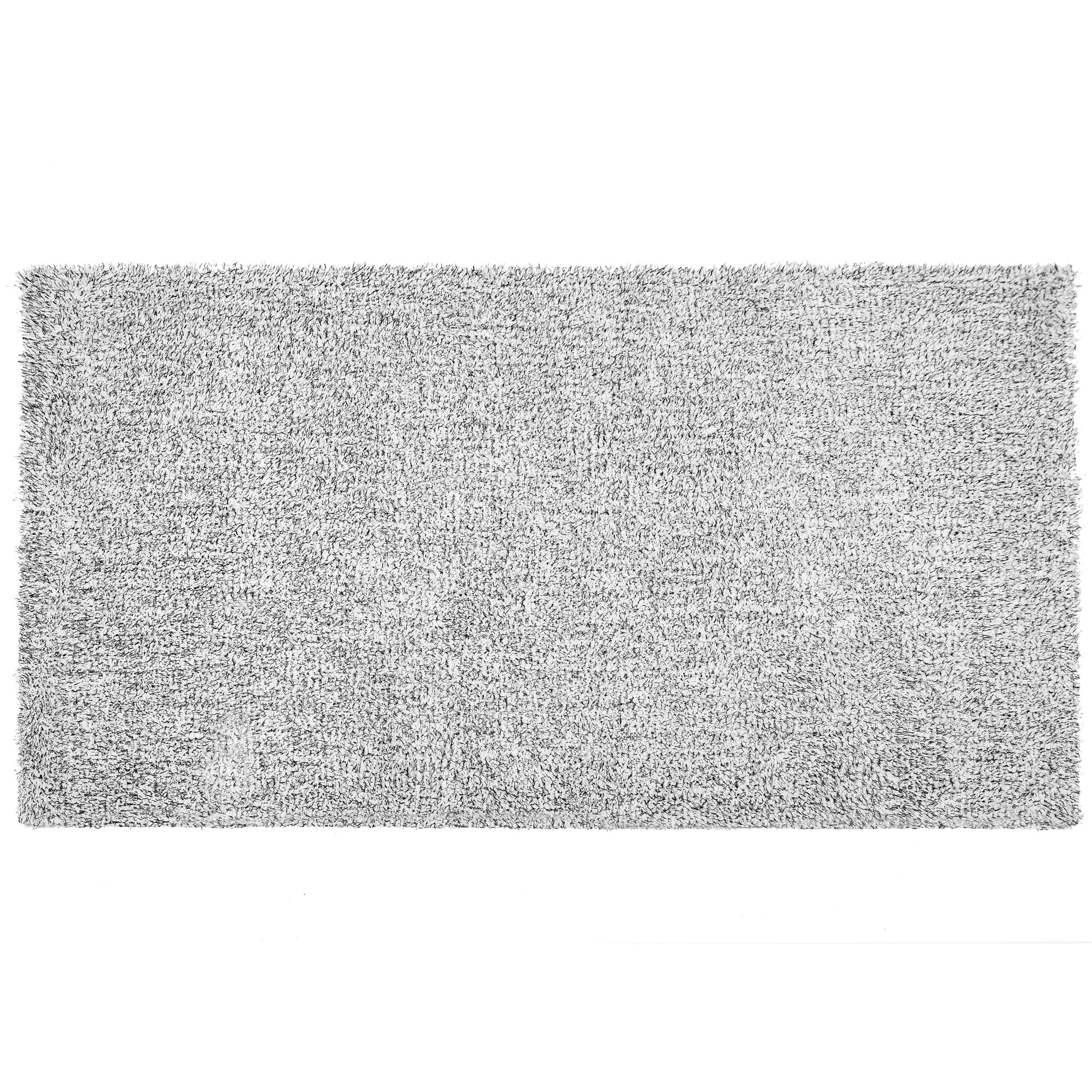 Beliani Shaggy Area Rug Grey Melange 80 x 150 cm Modern High-Pile Handmade Tufted Rectangular Carpet