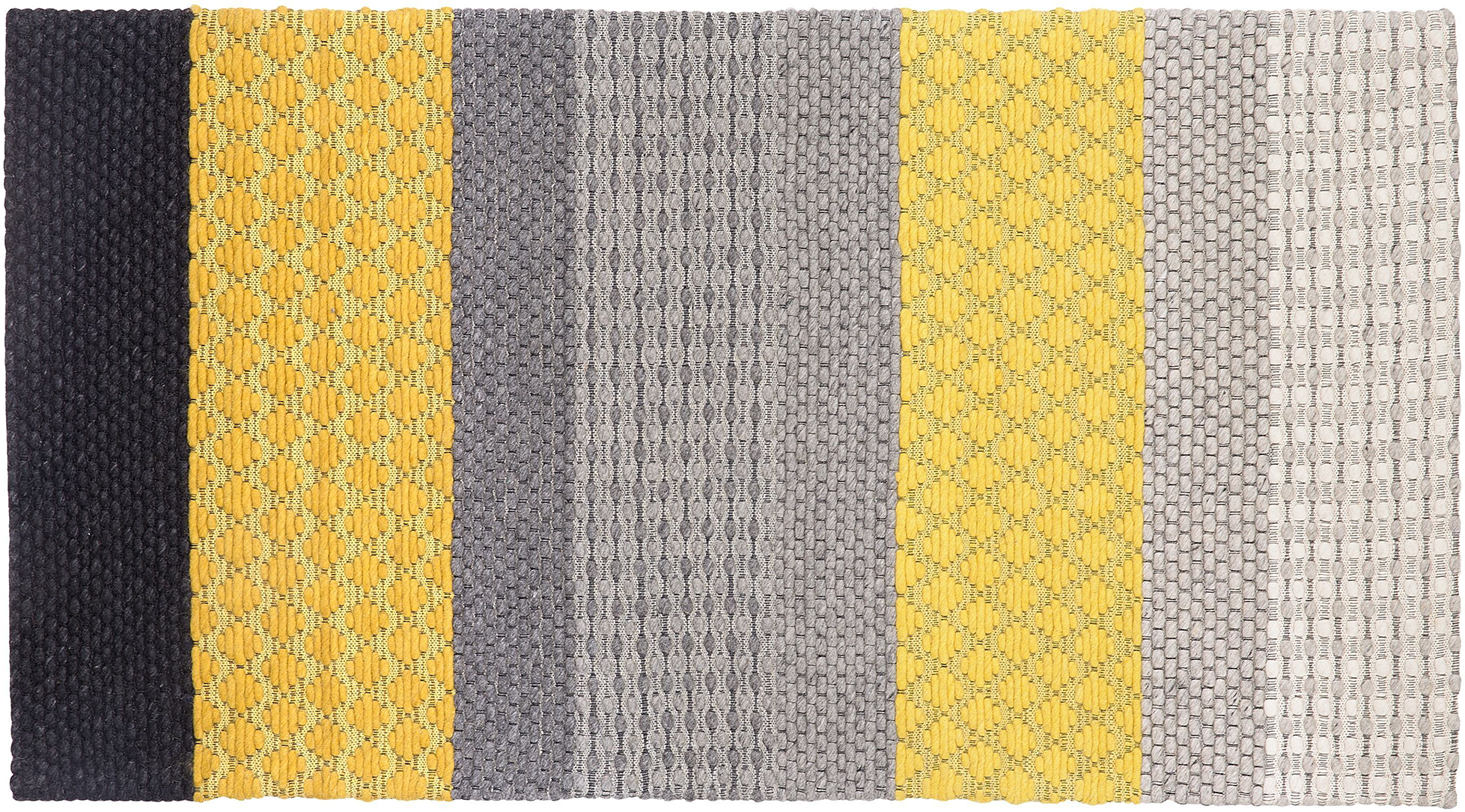 Beliani Area Rug 80 x 150 cm Multicolour Wool Bedroom