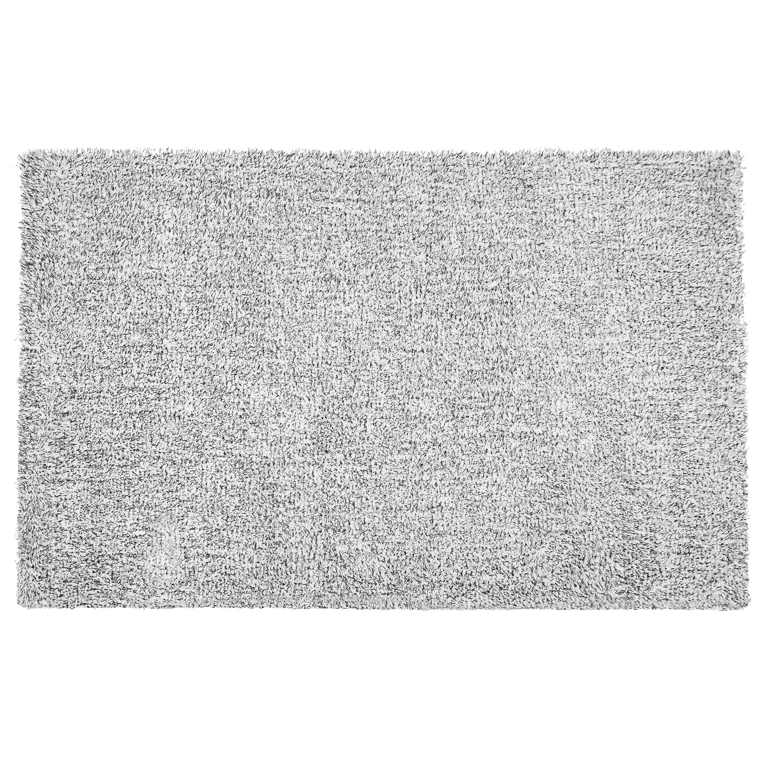 Beliani Shaggy Area Rug Grey Melange 200 x 300 cm Modern High-Pile Handmade Tufted Rectangular Carpet