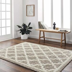 "Yepa 5'3"" x 7' Bone/Multi Brown/Cloud Gray/Nutmeg/Dark Gray/Oatmeal/Ivory/Gray/Light Brown/Medium Gray Area Rug - Hauteloom"